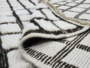 Merveilleux Beni Ourain tapis marocain taille personnalisée marocain noir et blanc tapis fait main grille laine de mouton tapis tissé à la main - Product Image 3
