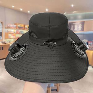 Sombrero de Ala Ancha con Ventilador Solar para Protección Solar al Aire Libre, Pesca y Senderismo, Regalo Ideal para el Día del Padre - Product Image 6