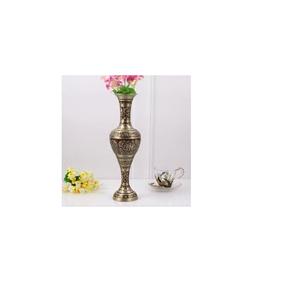 Florero de Metal con acabado brillante para sala de estar y decoración Interior, jarrones de Decoración de mesa - Product Image 1