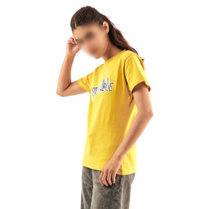 T-shirts en coton imprimé coupe régulière pour femmes, couleur douce au toucher bonne vente T-shirts d'extérieur à manches courtes pour femmes de haute qualité - Product Image 6