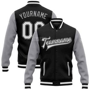 Top diseño al por mayor de encargo último estilo Casual de manga larga de béisbol Varsity chaquetas de los hombres chaqueta de béisbol universitaria para los hombres - Product Image 3