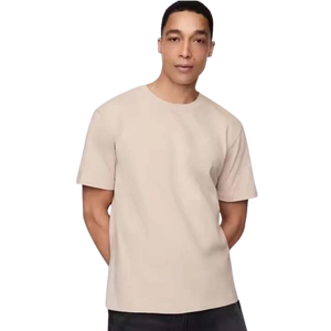 T-shirt unisexe en jersey 100% coton Nouveau T-shirt surdimensionné Hip Hop conçu sur mesure T-shirt à col rond 200 grammes Tissu Poids Solide Hommes Femmes T - Product Image 1