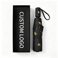 Parapluie de voyage imperméable, commercial, avec protection UV, automatique, logo personnalisé, protection solaire
