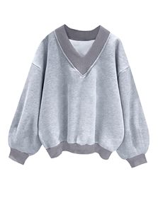 High Quality Winter Women's Casual Crew Neck Pullover Sweatshirt 3D Embroidery Regular Fit Breathable Windproof 100% Cotton - Product Image 6