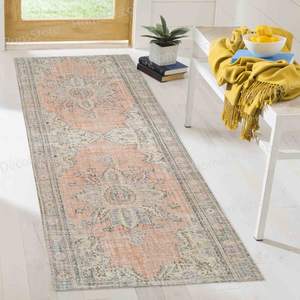 พรมพิมพ์ลายเหรียญตรา: พรมตกแต่งบ้านและสำนักงานลายตุรกี พร้อมพรมขนนุ่ม - Product Image 5