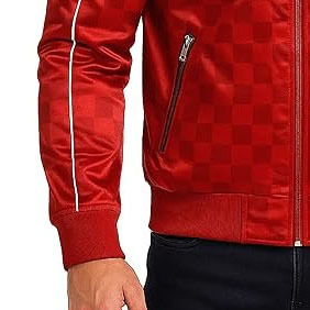 Veste en satin sur mesure pour homme, tissu en toile confortable avec des combinaisons de couleurs uniques et un logo frontal, démarquez-vous avec style - Product Image 4