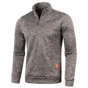 Sudadera Deportiva Unisex con Cierre de 1/4, Tejido Elástico que Absorbe la Humedad, Corte Regular, Ropa Deportiva OEM ODM, Bordada de Verano - Product Image 5