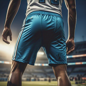 Shorts de football personnalisés pour hommes OEM 100% polyester Vêtements d'équipe Shorts de football Rugby Shorts de football personnalisés avec logo pour hommes - Product Image 2