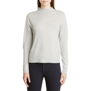 Cardigan da Donna Vince Taglia X-Large con Collo a Imbuto in Misto Lana e Mohair, Traspirante, a Maniche Lunghe, Colore <span class=keywords><strong>Silverstone</strong></span> per la Stagione Autunnale - Product Image 1