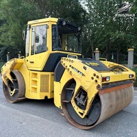 Rouleau compresseur BOMAG BW203 d'occasion, poids de travail 13 tonnes, double tambour, compacteur vibrant, modèle 2023, d'origine allemande, pour grandes constructions
