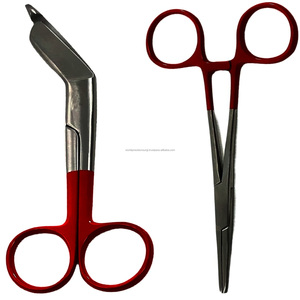 Kit d'instruments chirurgicaux manuels en acier inoxydable pour hôpital, comprenant des ciseaux à pansements et un hémostat, pour chirurgie ORL - WORLD PRECISION SURGICAL - Product Image 3