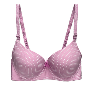 Reggiseno Regolabile con Design a Pois, Traspirante, Senza Ferretto, Effetto Push-Up, Motivo Tinta Unita, Chiusura con Gancetti, Stile Sexy, Metodo di Tessitura Intrecciata - Product Image 4