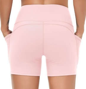 2025 pantalones cortos de Yoga para gimnasio de cintura alta para mujer, mallas ajustadas sin costuras, pantalones de Yoga para correr, mallas medias elásticas - Product Image 5