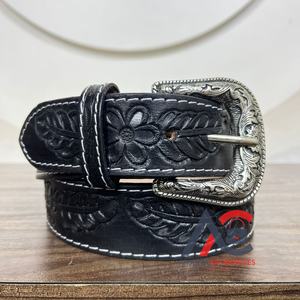 Customization Luxury Men's & Women's Fashion Casual <b>Belt</b> Hand <b>Tooled</b> <b>Leather</b> Adjustable Cowhide Pin Buckle Genuine <b>Leather</b> <b>Belts</b> - Product Image 1
