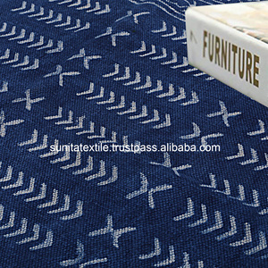 พรมทำมือลายบล็อกอินเดียพรมครามสีฟ้าสำหรับตกแต่งบ้านห้องนั่งเล่นพรมชายหาดกลางแจ้ง - Product Image 6