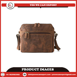 Unisex Vintage Indian Designer Genuine Buffalo <b>Leather</b> <b>Messenger</b> Sling <b>Bag</b> Handmade Bohemian Fashion Thread Eco-Friendly - Product Image 2