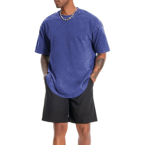 Camisetas de gran tamaño con logotipo personalizado de alta calidad para hombre, tela de punto de talla grande a la moda, fabricantes de ropa OEM de Pakistán - Product Image 3