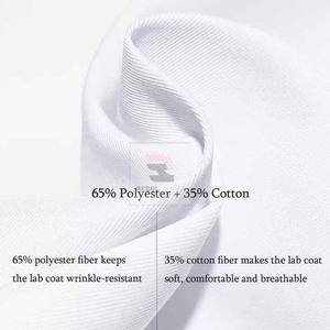 เสื้อโค้ทแขนยาวสำหรับโรงพยาบาลเสื้อโค้ทแขนยาวปรับแต่งโลโก้ได้ตามต้องการ - Product Image 4