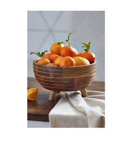 Ménage Mangue En Bois Ustensiles De Cuisine Décoratif Meilleure Vente Top Qualité Pâte Bol Salade De Service - Product Image 3