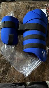 Comfortable Blue Polyester & PU <b>Cricket</b> <b>Thigh</b> <b>Pad</b> with Strap Closure 100 GM for Optimal Performance - Product Image 3