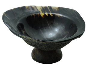 Bol de service en corne de buffle naturelle, logo personnalisé, vaisselle décorative, disponible en toutes tailles, directement de l'usine en Inde - Product Image 4
