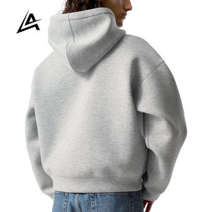 Sudadera con Capucha Extra Grande, Cierre de Cremallera, Algodón Grueso, Personalizable con Logotipo, Ropa Urbana de Alta Calidad - Product Image 2