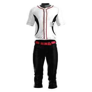 Ensembles d'uniformes de baseball brodés sur mesure pour événements sportifs en polyester respirant à séchage rapide - Product Image 2