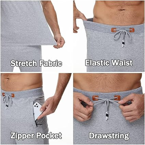 Pantalones Cortos Deportivos Casuales de Verano para Hombre MLY, Transpirables, de Algodón, Compresión, para Gimnasio, Entrenamiento, 2 en 1 - Product Image 2