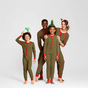 Conjuntos de pijamas de Navidad de Año Nuevo 2025 al por mayor, conjunto de pijamas de Navidad familiar a juego con patrón personalizado para adultos y niños - Product Image 6