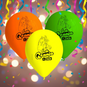 Ballons en latex jetables La Granja De Zenon, 8 pièces, décorations pour fêtes d'enfants - Product Image 3