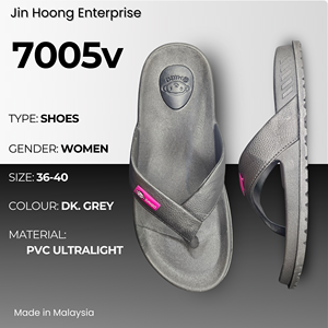 @migo Sandalias Flip-Flop para Mujer 7005v Gris Cómodas Duraderas Ligeras Transpirables Antideslizantes Impermeables Tacón de 2cm Hechas en Malasia - Product Image 1