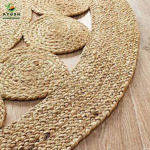 9x12 modern Rug made of Cotton and jute fibers handmade carpets with customizable <b>settings</b> <b>for</b> home & Office - Product Image 2