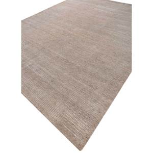 Azalea Hand Knotted <b>Wool</b> & Bamboo Silk Rug Beige & <b>Brown</b> 10mm Thick Abstract Design for Home & Hallway Rectangle Model-Eskn-347 - Product Image 2