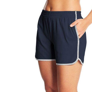 Short respirant à coupe décontractée, confortable et de couleur unie avec logo personnalisé OEM pour femmes, vente en gros, Shorts pour femmes - Product Image 4