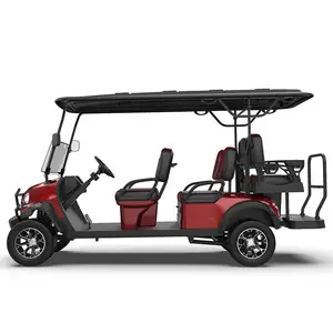 7.5kw Electric Push Golfcart Legal Street Vehicle Off-Road 6 Seater EPS Electric Golf Cart