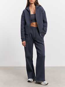 Suéteres con Logotipo Personalizado al por Mayor, Suéteres de Algodón para Mujer, Suéteres Holgados de Cuello Redondo y Manga Larga en Color Sólido - Product Image 5