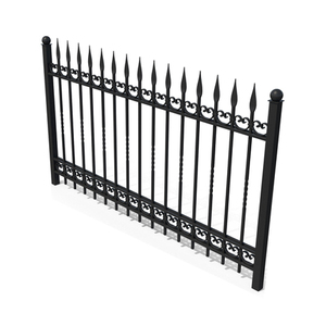 Жилой современный кованый железный забор для защиты и украшения - Product Image 1