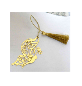 ที่คั่นหนังสือทองเหลืองคุณภาพดีดีไซน์นกยูงพร้อมเทมเพลตแบบของบริษัท - Product Image 3