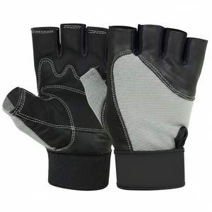 Tous types de gants de motard à demi-doigts rembourrés de gel pour unisexe avec conception de logo personnalisé - Product Image 5