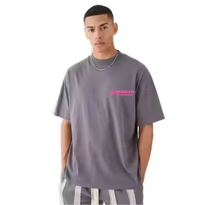 เสื้อยืดโอเวอร์ไซส์ผู้ชาย ผ้าฝ้าย 100% เนื้อนุ่ม สวมใส่สบาย แขนสั้น เป็นมิตรต่อสิ่งแวดล้อม ไม่เป็นขุย ทรงหลวม รับผลิตแบบ OEM - Product Image 6