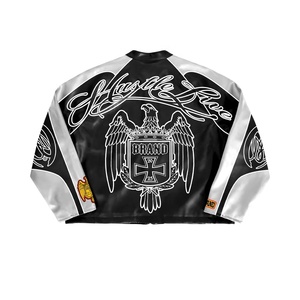 Nouvelle arrivée, veste varsity en cuir personnalisée, grande taille, streetwear d'hiver, légère, coupe-vent, respirante, tricotée - Product Image 3