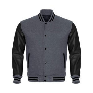 Chaqueta Letterman Personalizada de Invierno con Cuello Alto y Parte Delantera Transpirable para Uniformes Escolares, Chaqueta OEM - Product Image 2