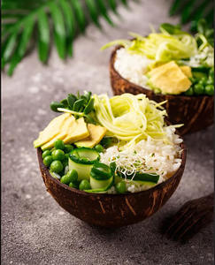 Bol de noix de coco naturel du Vietnam fabriqué à la main: repas écologique et durable pour la maison et les voyages - Product Image 3