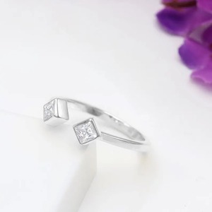 Anillo de Compromiso Bohemio con Circonita Cúbica para Mujer, Plata de Ley 925, Joyería Personalizada, Plata Fina, Venta al por Mayor - Product Image 1