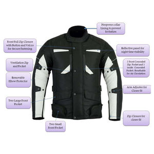 Chaquetas de Motocicleta Cortavientos de Talla Grande para Hombre, Estilo Casual Largo, Alta Calidad, % Poliéster, Venta al por Mayor en Pakistán - Product Image 4