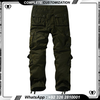 Pantalon tactique cargo léger pour homme, taille mi-haute, multi-poches, pour activités de plein air, randonnée, chasse et combat