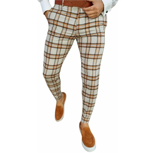 Pantalones de Vestir Casuales para Hombre, Elegantes, Transpirables, Ecológicos, 100% Algodón, Corte Recto y Ajustado, de la Mejor Calidad - Product Image 4