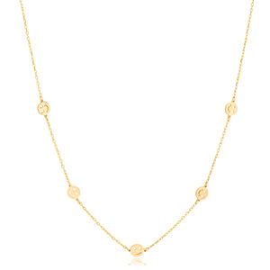 Smile Design Plain Pendentif Turc 925 Sterling Silver Handcrafted Jewelry Charm Necklace - Product Image 1