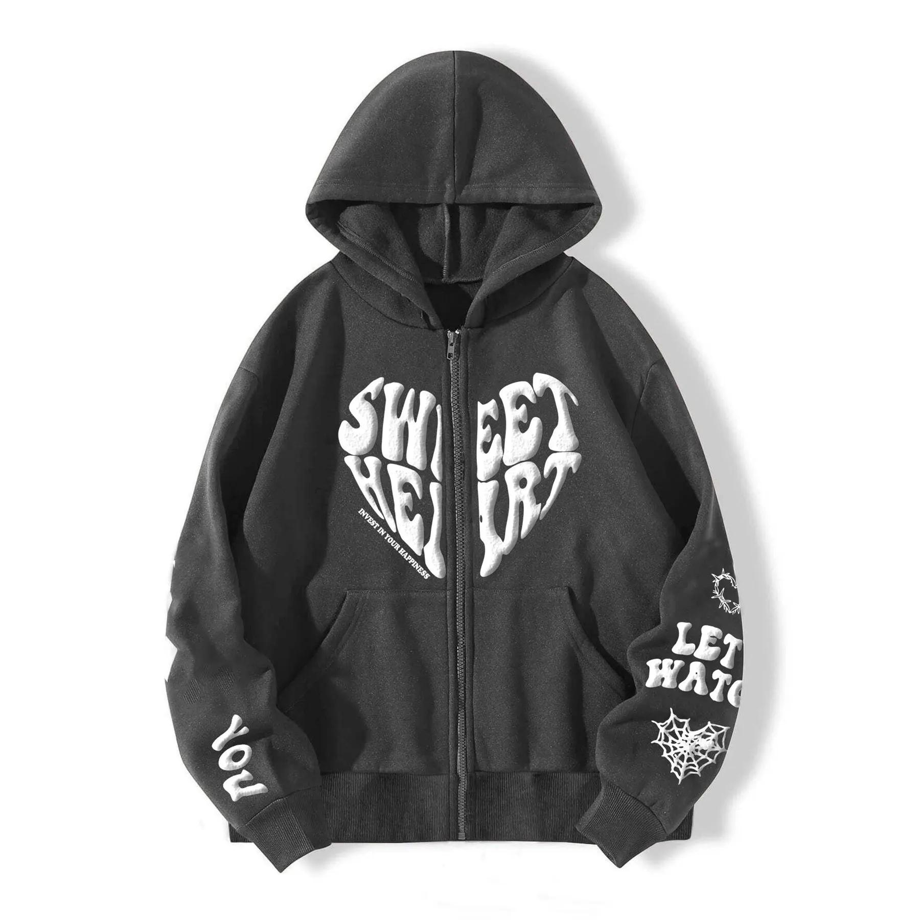 Schwere Puffdruck Baumwolle modisch Marke vollständig individueller Hoodie Neuzugang Spot europäische oder amerikanische Streetwear Grafik Hoodie