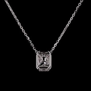 1.17 Ct Emerald Cut Lab Grown Diamond Collier 14K Or Blanc Léger Pendentif Usage Quotidien Fine Jewelry - Product Image 5